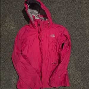 The North Face Women’s Pink Hooded Rain Jacket Windbreaker Size Medium